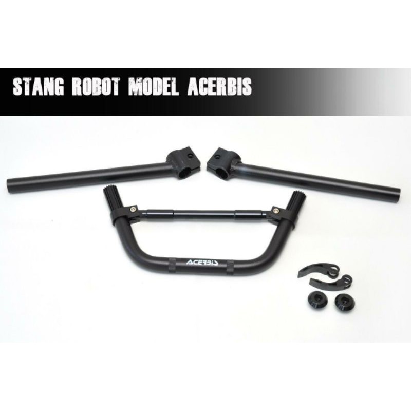 Stang stir robot acerbis hitam universal semua motor