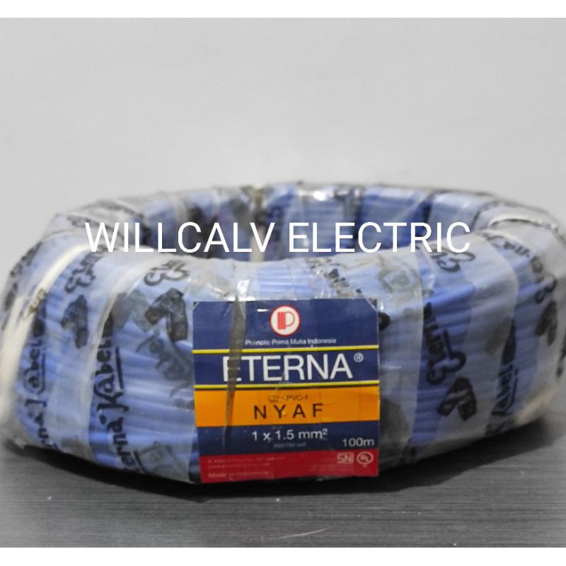 KABEL NYAF ETERNA 1X1.5 / KABEL ETERNA NYAF 1X1.5 / KABEL TUNGGAL SERABUT 1X1.5 ETERNA HARGA 1 METER