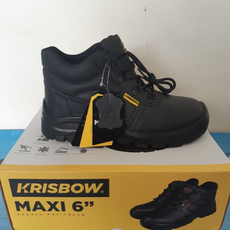 PROMO Sepatu Pengaman / Sepatu Safety KRISBOW MAXI 6" Size 40