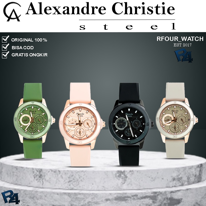 Alexander Christie Wanita Terbaru Jam Tangan Alexandre Christie Original Cewek AC Perempuan Garansi 