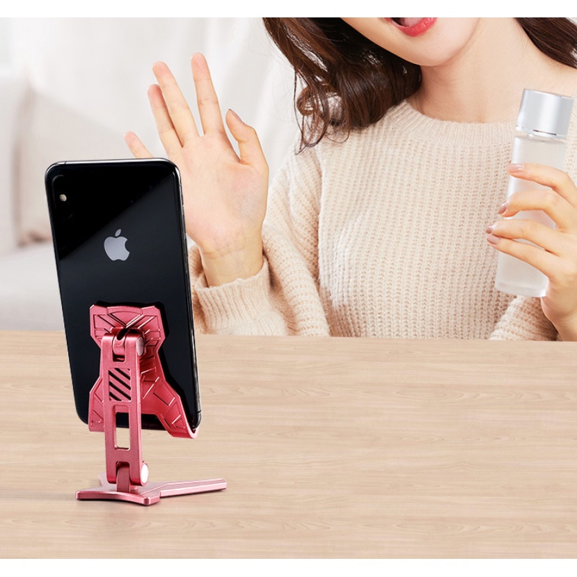 HD43 Stand Holder lipat folding desktop Phone Liftable Foldable penyangga Universal dudukan HP Tablet original