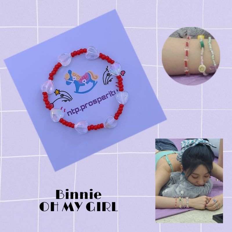 Gelang idol korea / Kpop idol bracelets (Binnie Oh My Girl)