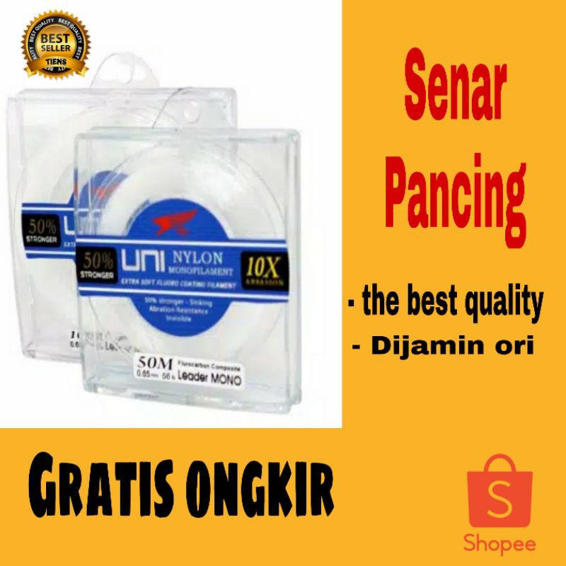 Senar Pancing [NYLON] LEADER MONOFILAMENT [FALCON] super strong