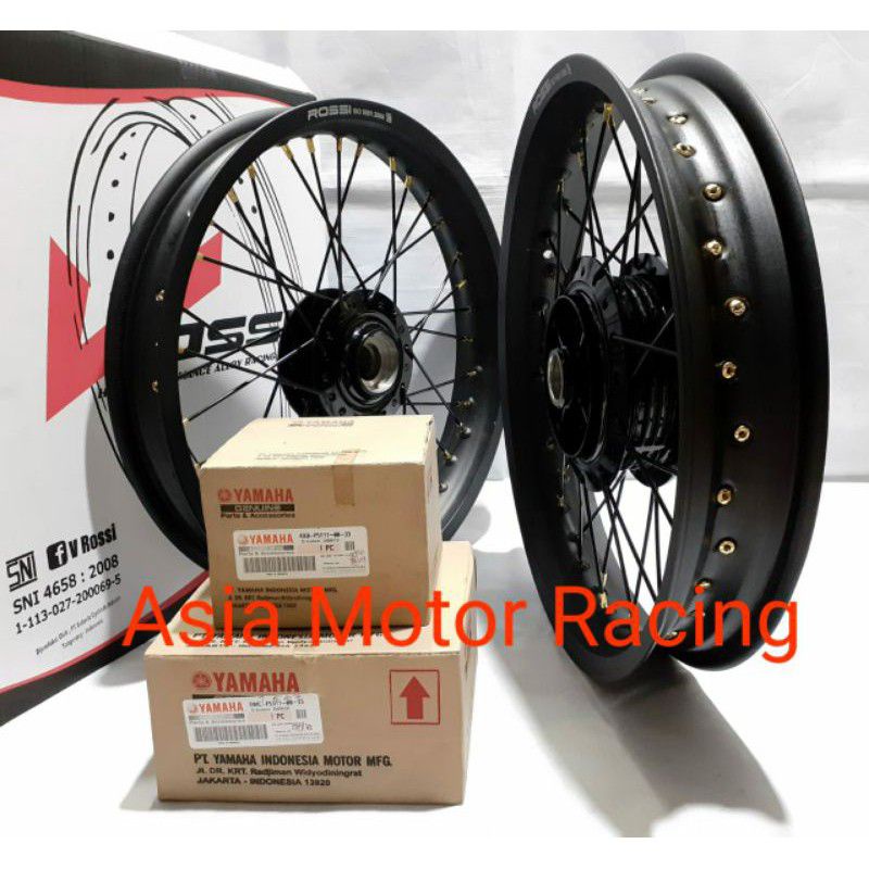Paketan Velg Rossi tromol Ori YGP Rx King Ring 17/ ring 18 140 160 185 215 250 Tapak Lebar jari jari