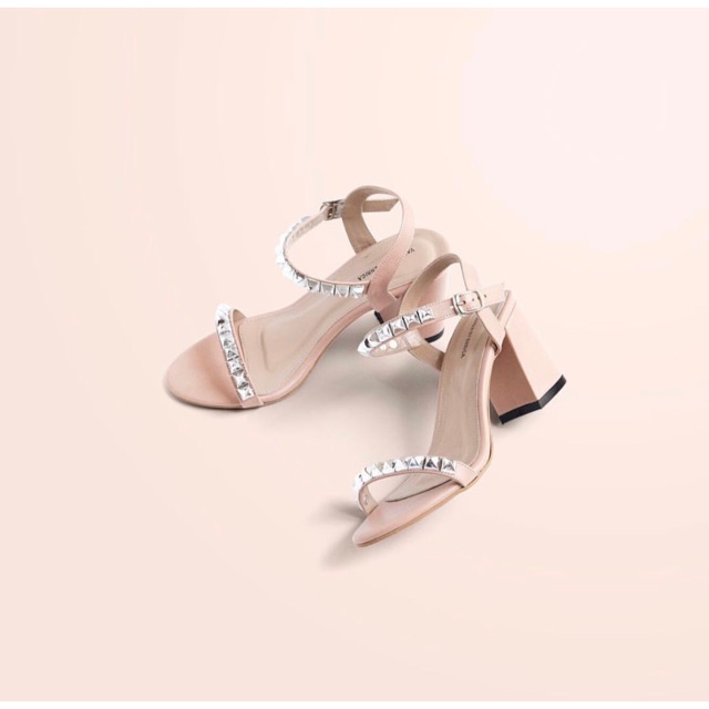 Valencia By Enrica Thorny Heels Nude X Silver