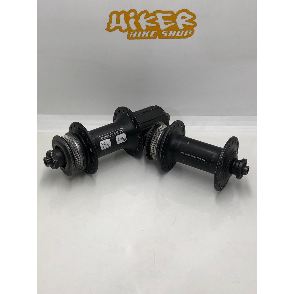 Hub Freehub HubSet MTB Non Bearing Shimano RM35 Depan QR Belakang QR 135x10mm Untuk 9 10 11 Speed Ce