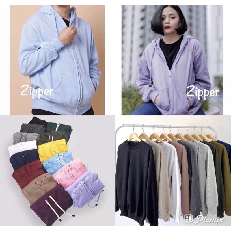 HOODIE UNISEX ZIPPER MAROON