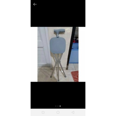 Tongkat Plus Kursi Duduk/ Tongkat Kursi Sholat