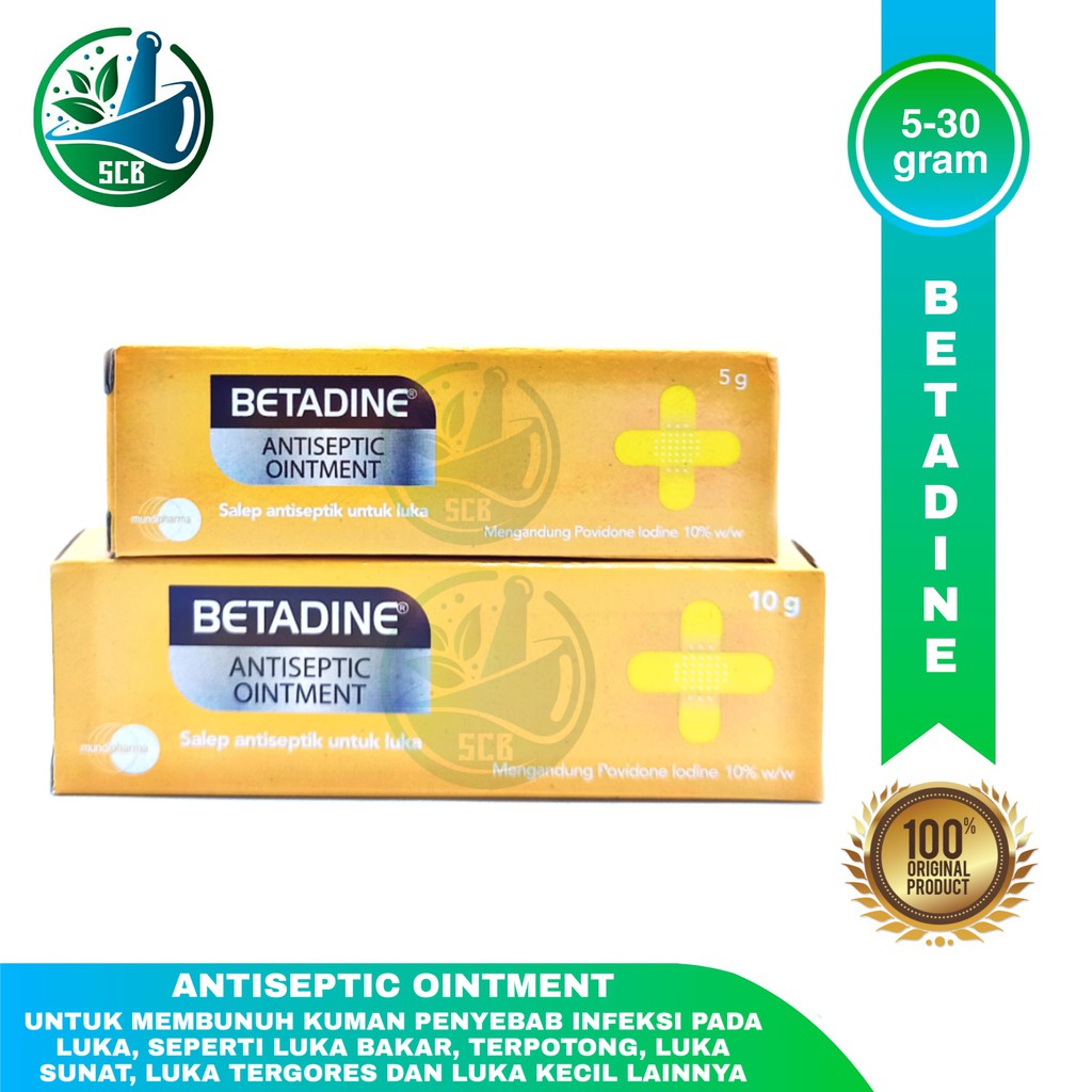 Betadine Antiseptic Ointment - All Varian / Salep Antiseptik