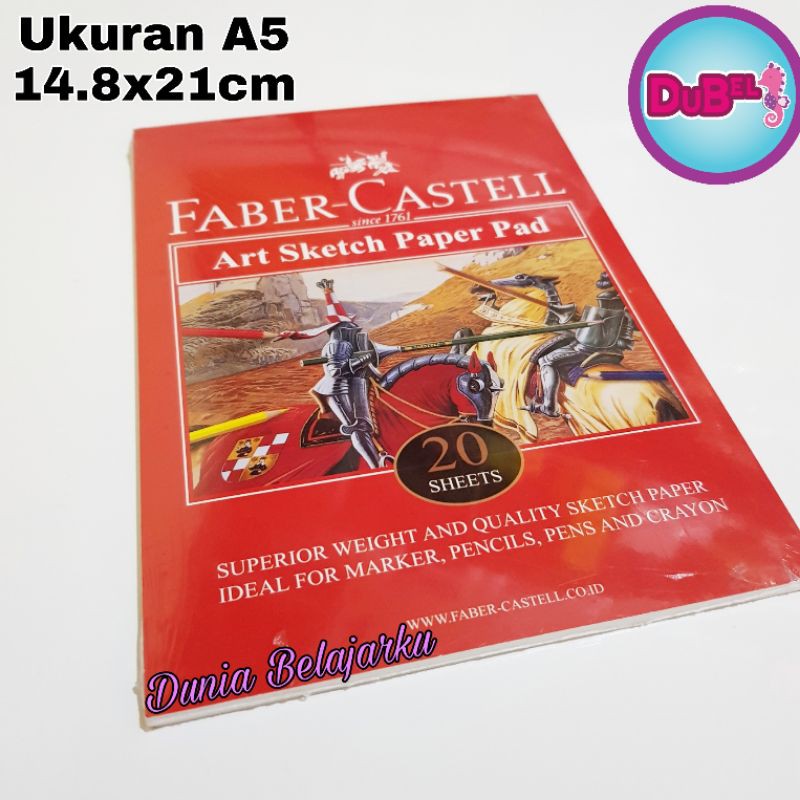 Sketch Book A5 Faber Castell / Buku Sketsa A5 / isi 20 Lembar