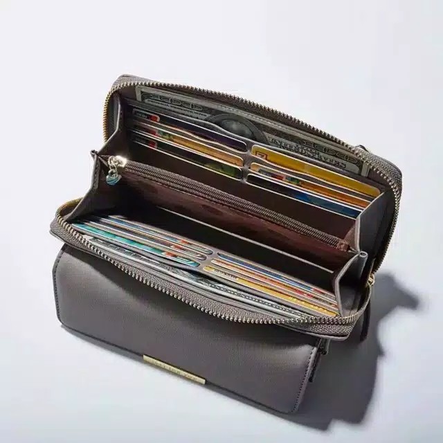 Dompet Panjang Wanita / Dompet lipat ( FREE TALI BISA DI SELEMPANG )