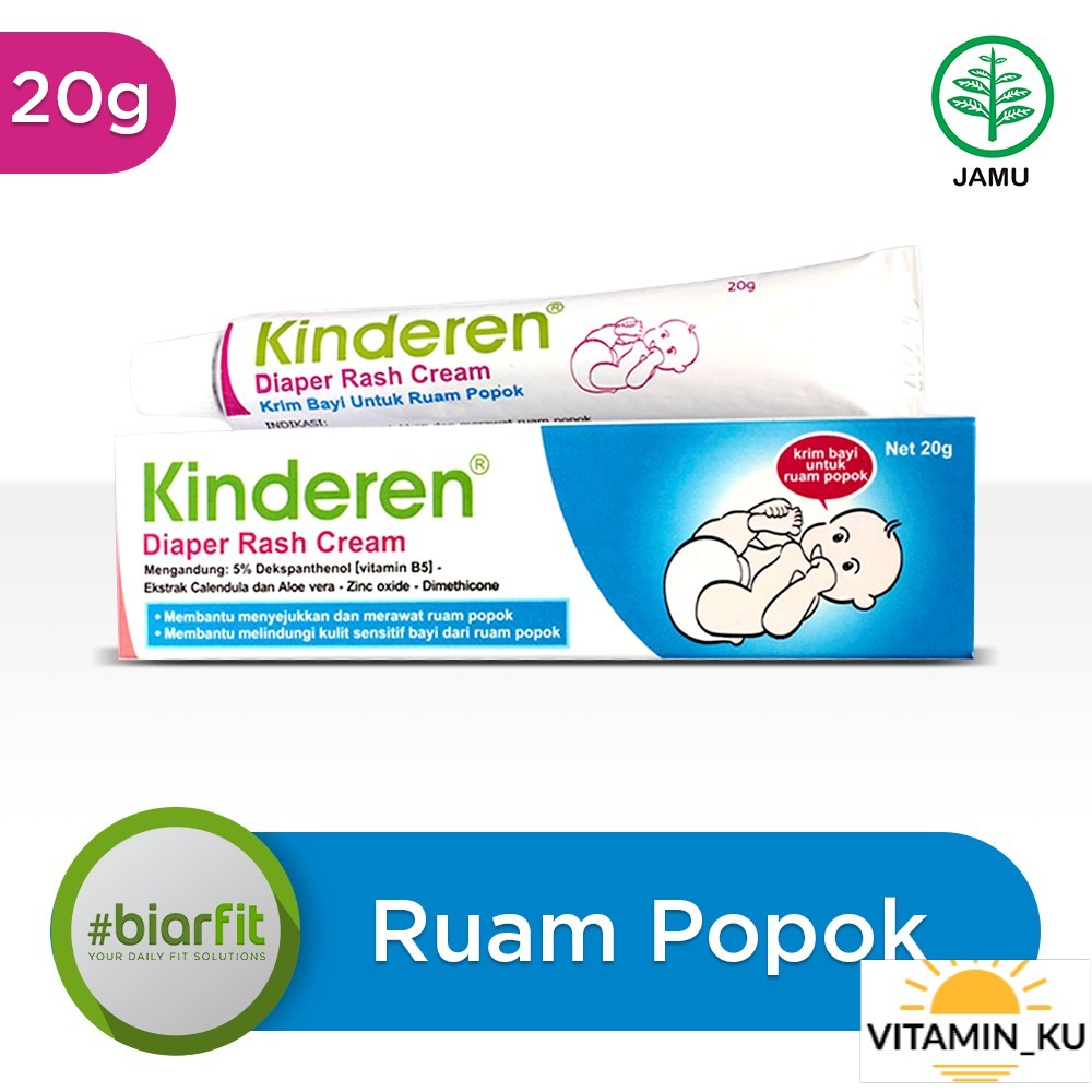 Kinderen Diaper Rash Cream Hilangkan Ruam Bayi #VITAMIN_KU