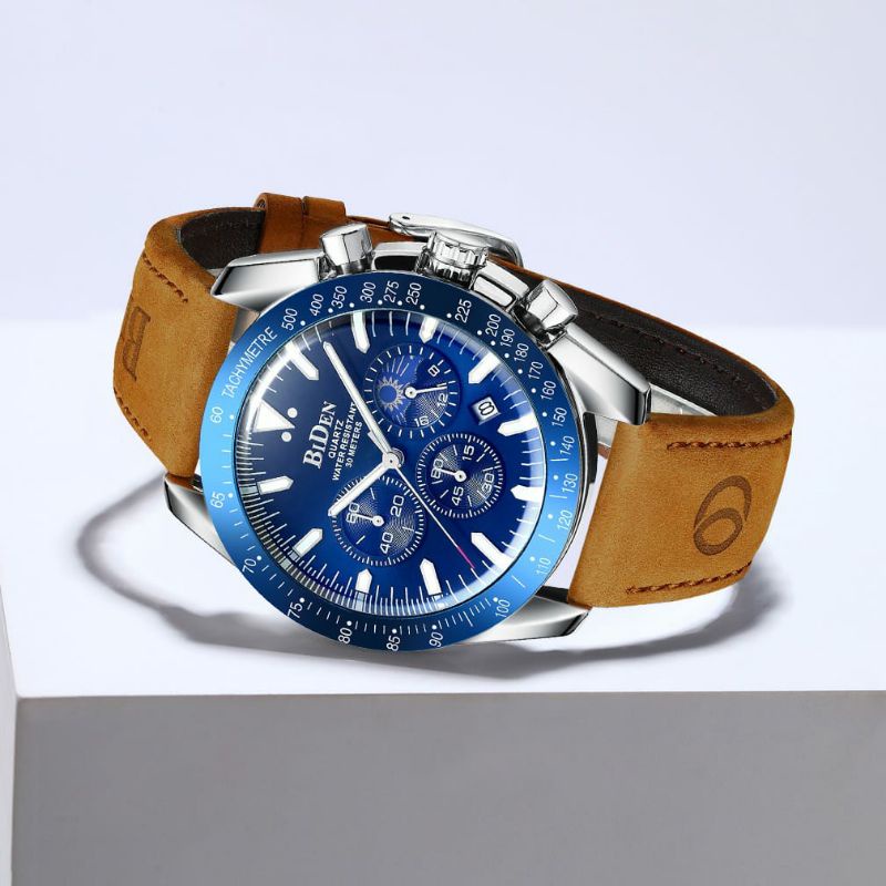 Jam Tangan Pria Original BIDEN 0344