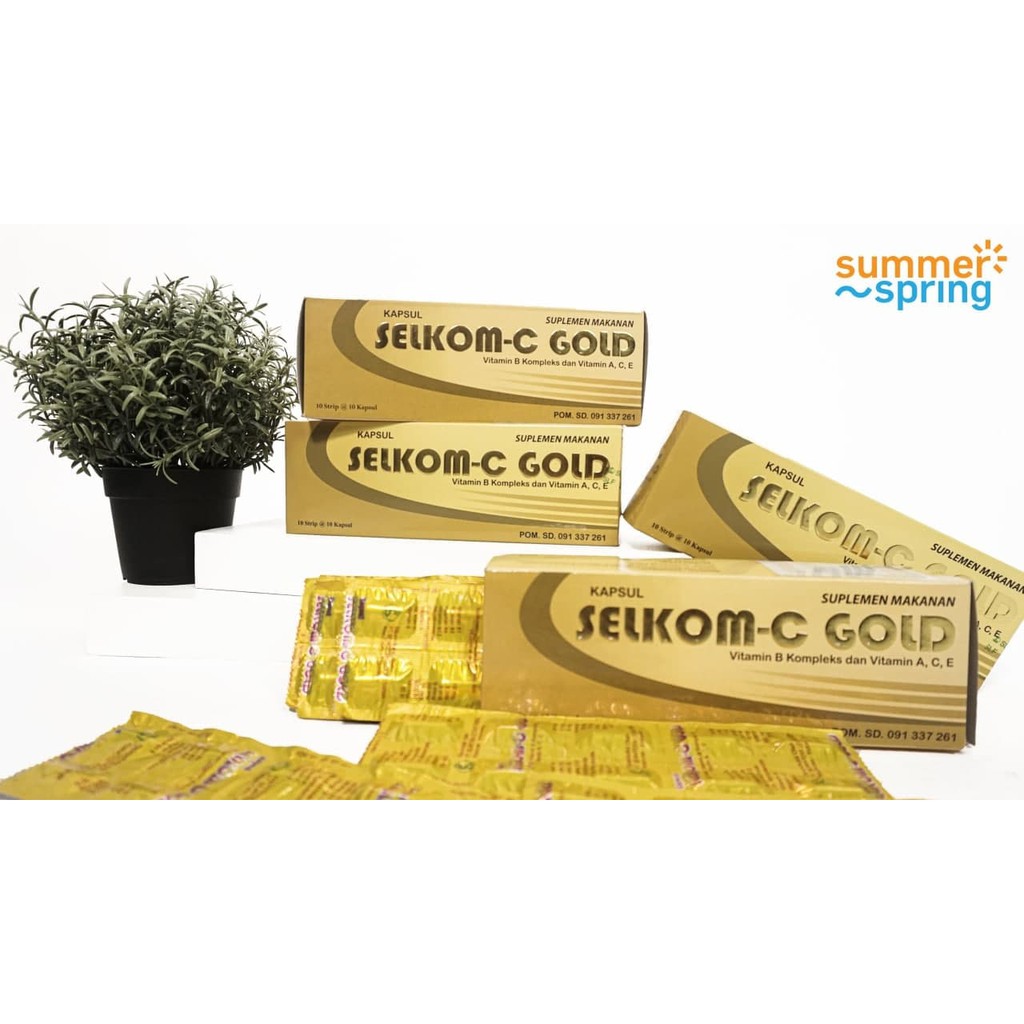 SELKOM C GOLD 10 BUTIR (1 STRIP) - VITAMIN C
