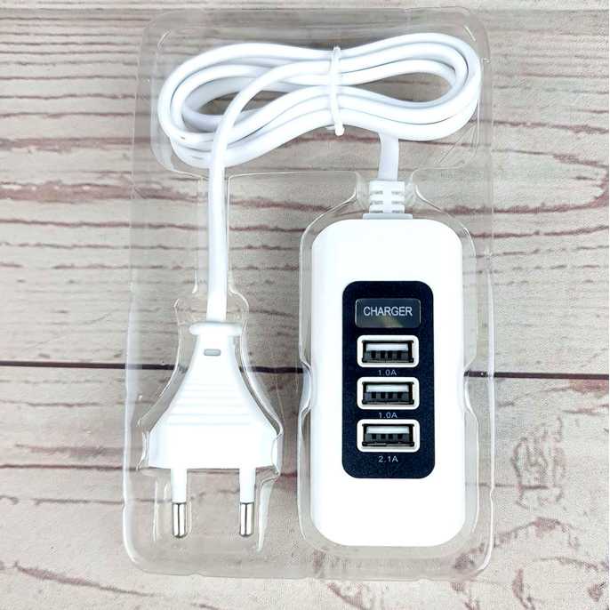 IDN TECH - Powstro USB Charger Hub 3 Port 5V 2.1A EU plug - C1