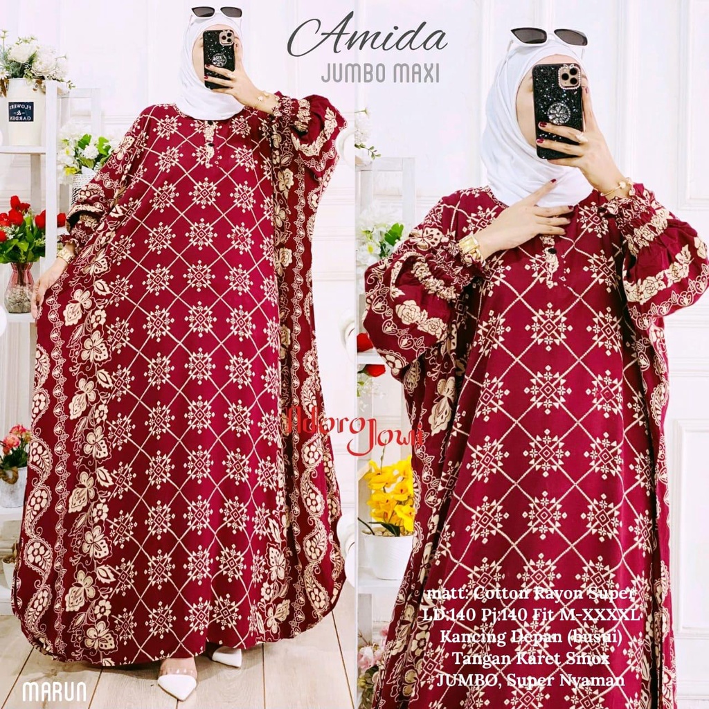 AMIDA JUMBO MAXI LD 140 DASTER JUMBO GAMIS JUMBO ADEM ORI SOLO BY NDORO JOWI