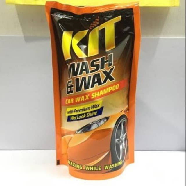 KIT WASH & WAX 400ml REFILL - CAR WAX SHAMPOO KIT REFILL - PREMIUM WAX