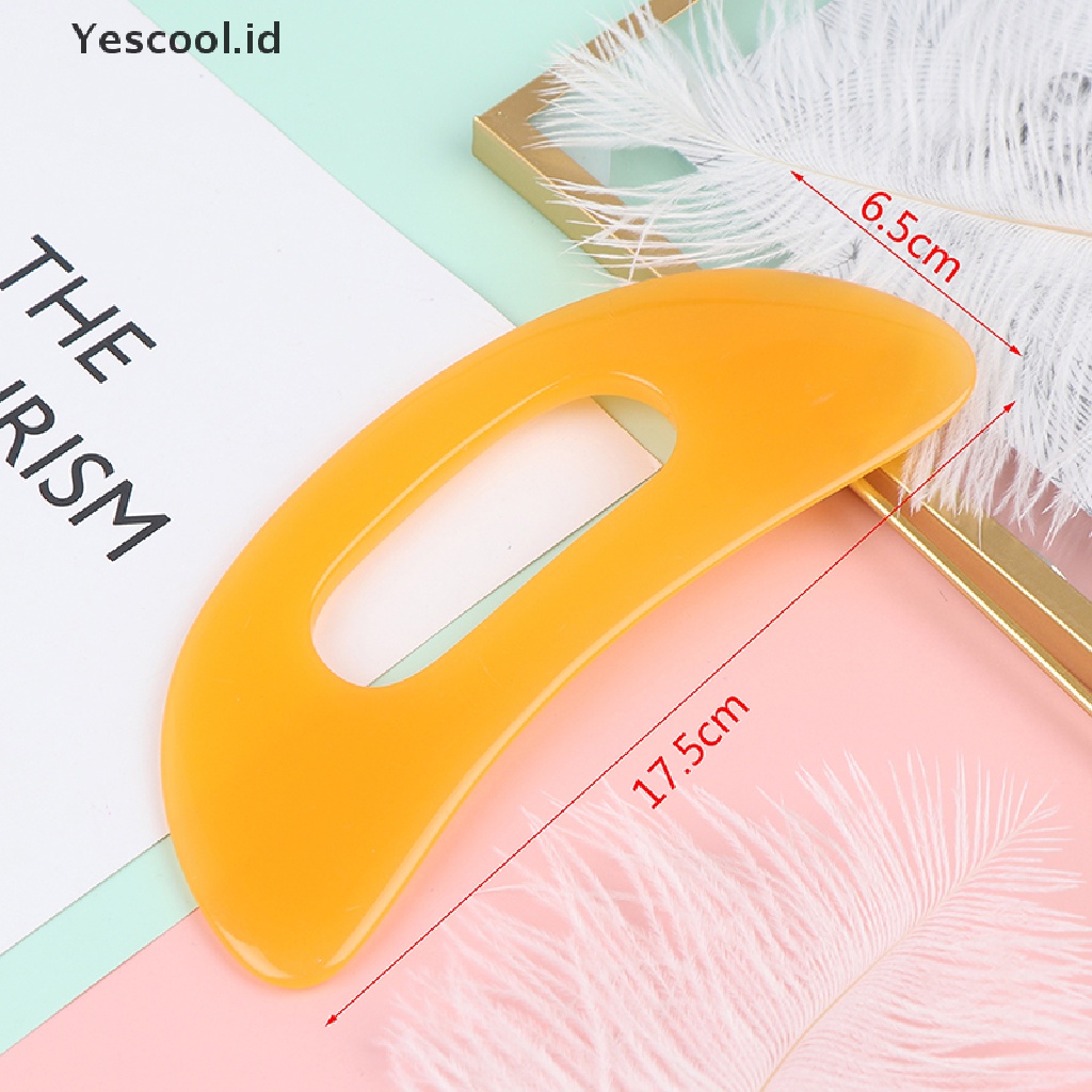 【Yescool】 1Pcs Guasha Board Resin Scraper Chinese Gua Sha Acupuncture Pressure SPA Tool .