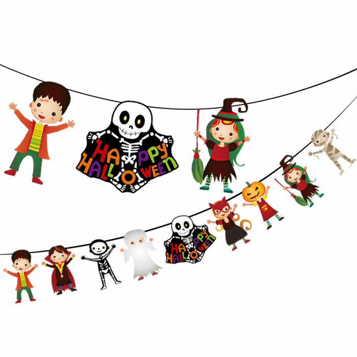 Banner Segitiga Happy Halloween Murah Dekorasi Pesta Garland Haloween