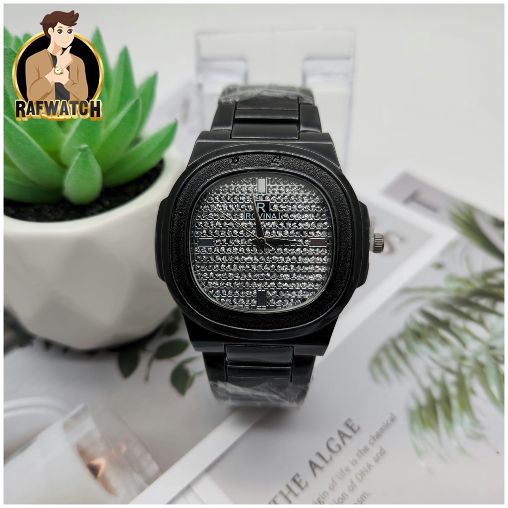 COD ✅ Jam Tangan Wanita Analog Quartz Mewah Fashion Strap Rantai Stainless Steel Grosir Murah