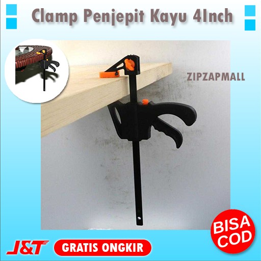 Clamp Penjepit Holder Kayu 1 Pcs / klem kayu siku / klem Holder sudut kayu 4 Inch Murah Original