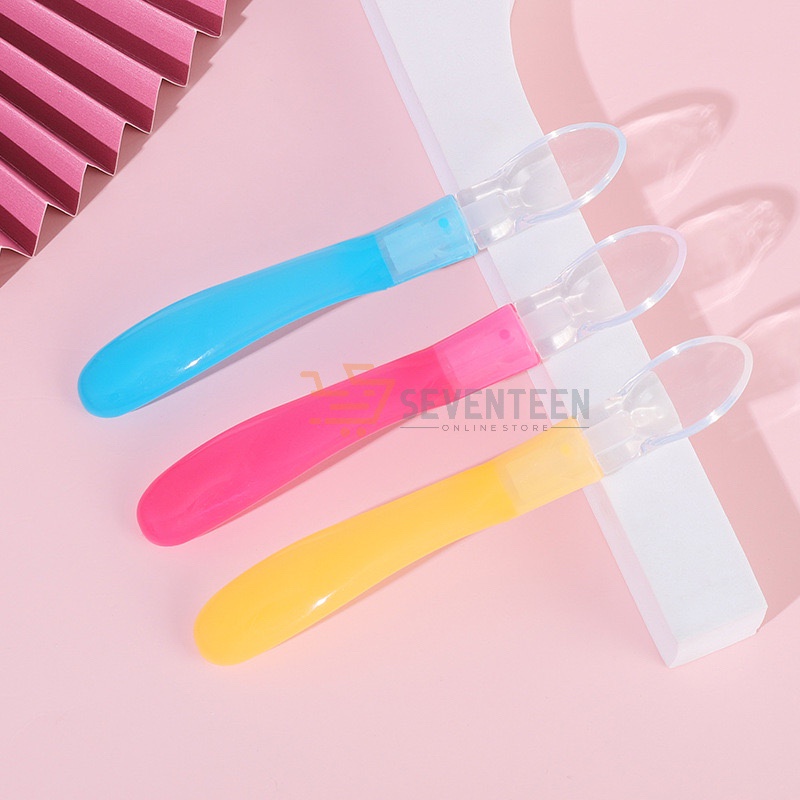 SEVENTEEN SENDOK MAKAN BAYI SILIKON SENDOK SILIKON LENTUR SPOON SILICONE BABY BPA FREE PERLENGKAPAN BAYI