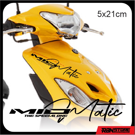 STIKER VARIASI MOTOR YAMAHA NMAX , AEROX, MIO CUTTING STICKER SIGNATURE HOLOGRAM DAN WARNA SOLID