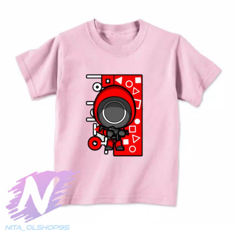 kaos anak squid game baju squid game terbaru