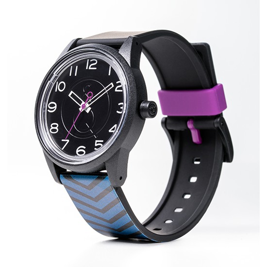 Q&Q QQ Smile Solar Jam Tangan Unisex Karet RP00J053Y Original