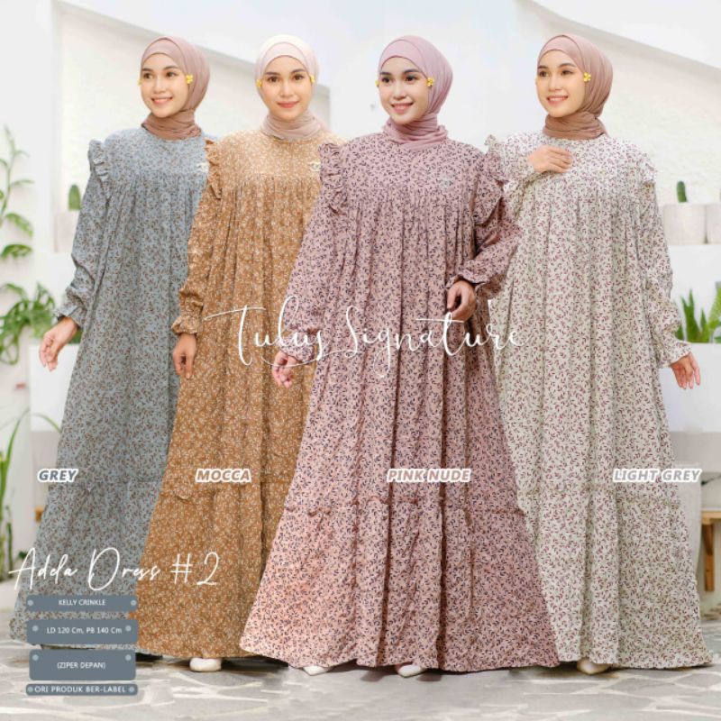 ADELA DRESS #2 BY TULUS SIGNATURE / DRESS WANITA MUSLIMAH / LD120