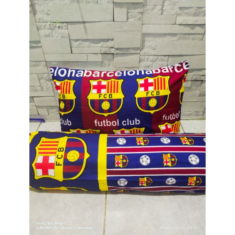 Sarung bantal+ guling motif bola