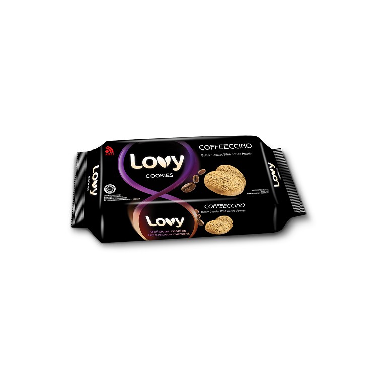 

Biskuit Lovy, Biskuit Kopi, Coffeeccino Kemasan Family Pack Praktis