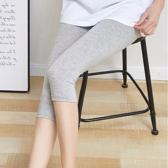 IMF CELANA LEGGING PENDEK WANITA POLOS BAHAN KAOS LEGGING PENDEK KAOS ALL SIZE BB 30-45kg
