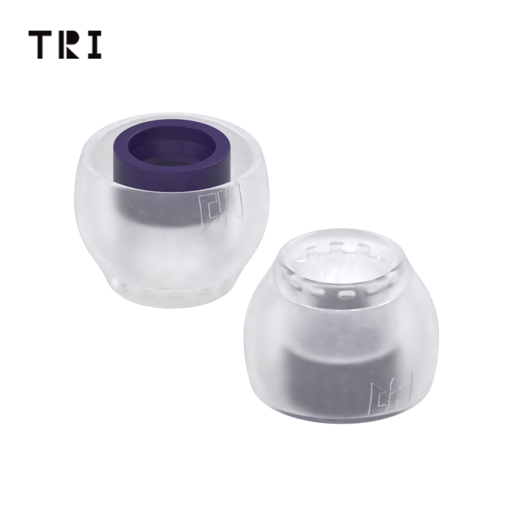 Tri 3 Pasang Earbud Earphone Bahan Silikon Ukuran S / M / L