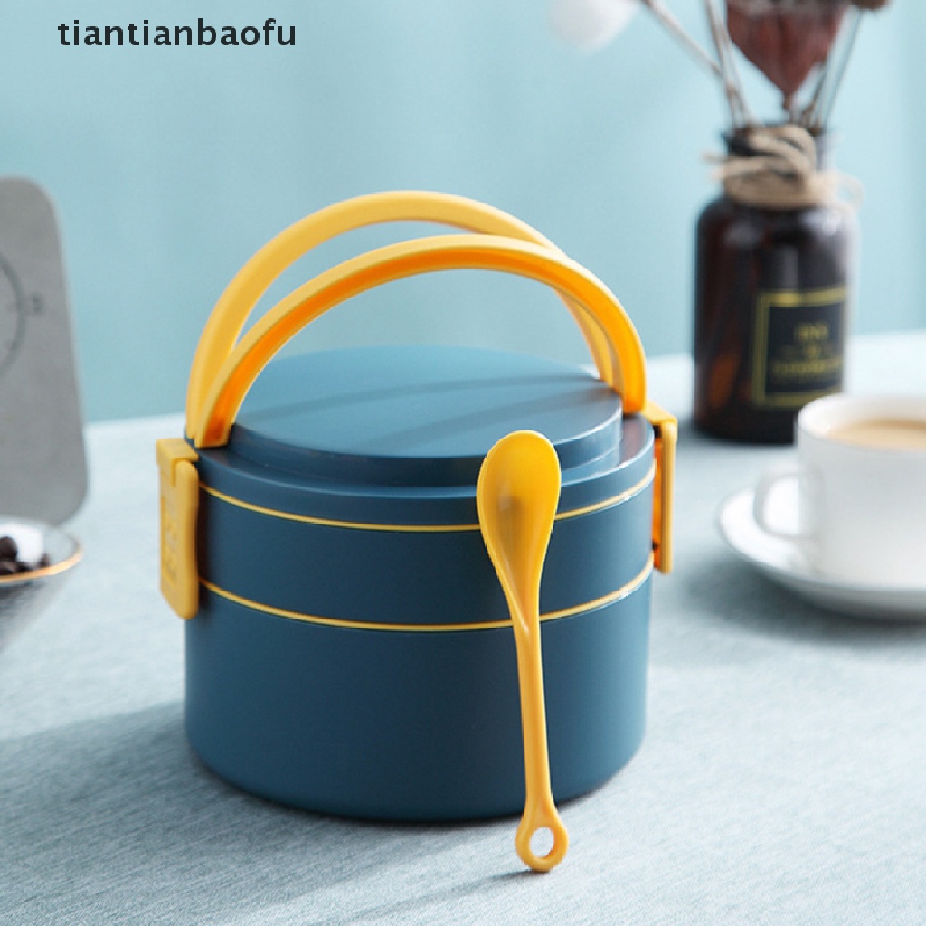 (Tianbaofu) Kotak Bekal / Lunch Box Thermal Portable Dengan Sendok