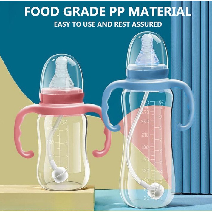 Baby Standard Neck PP Feeding Bottle 150ml Dengan Botol Susu yang Dibungkus Tangan