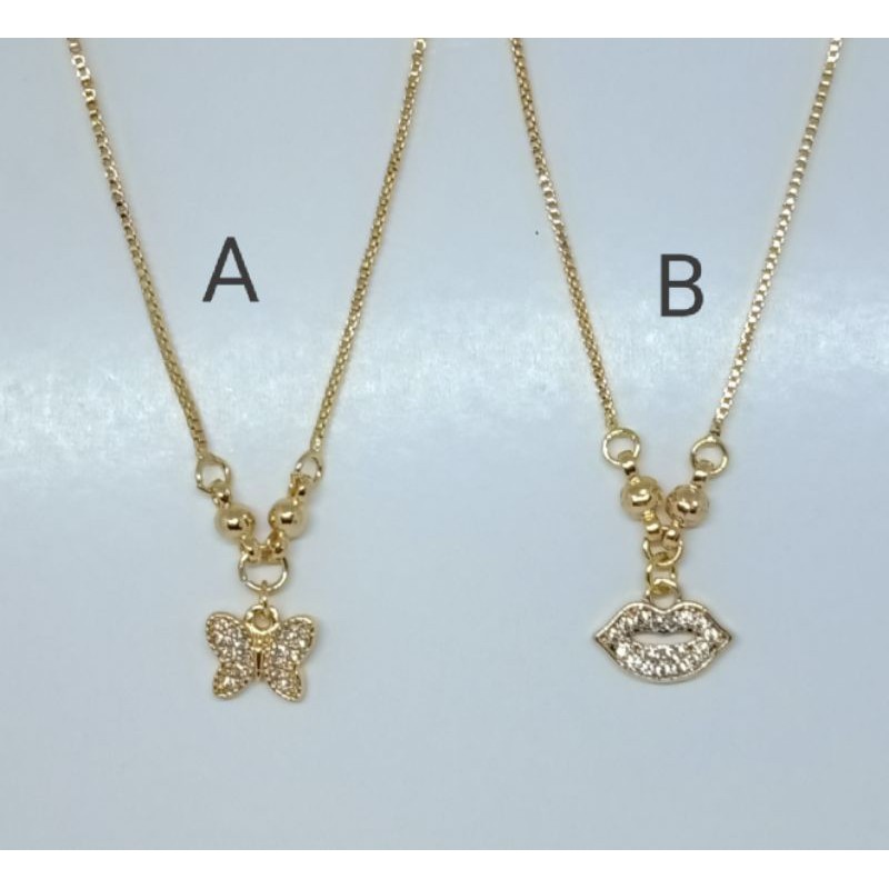 CC34. kalung xuping anak anak lapis emas dgn mata zircon 35