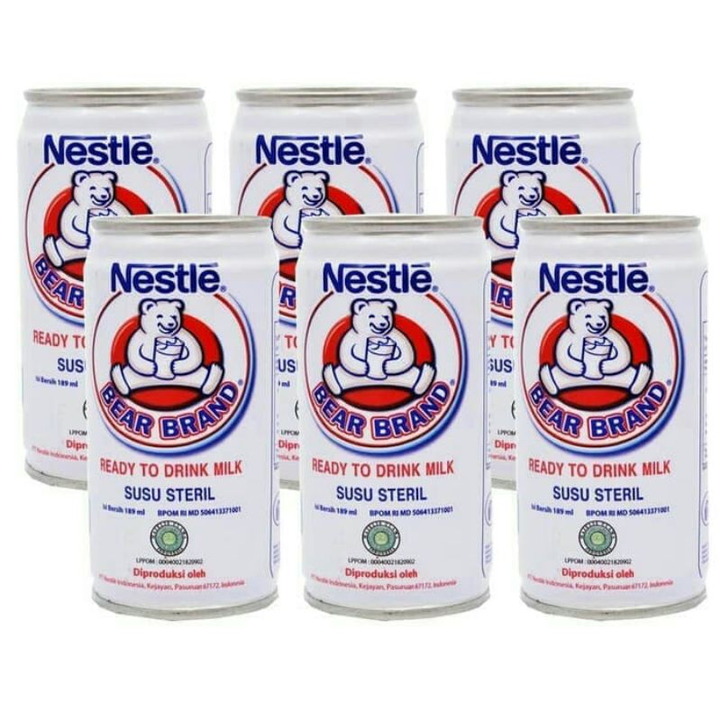 

Susu Steril Bear Brand 189ml (6pcs)