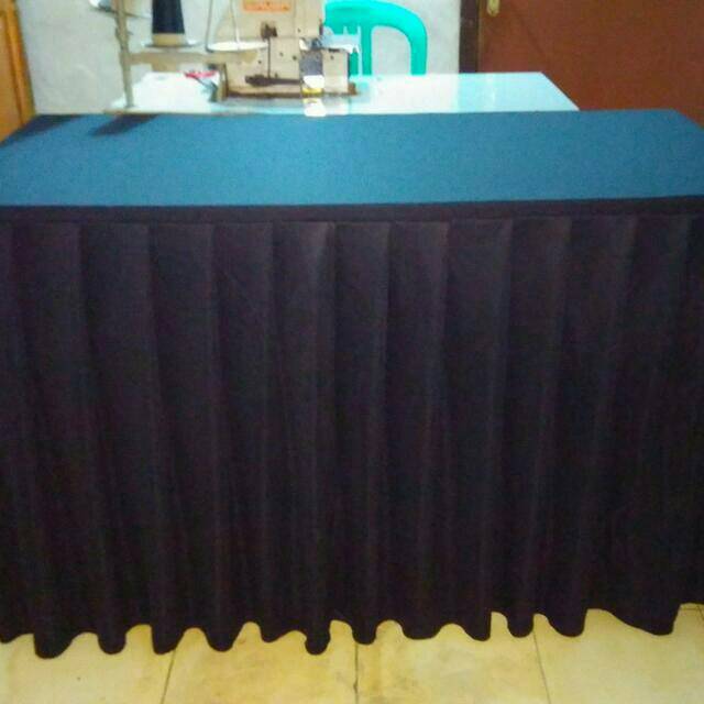 Cover meja kotak uk 120x70x75 bahan lotto