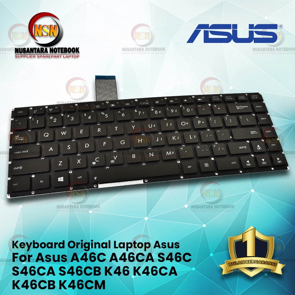 Keyboard Laptop Asus A46C A46CA S46C S46CA S46CB K46 K46CA K46CB K46CM