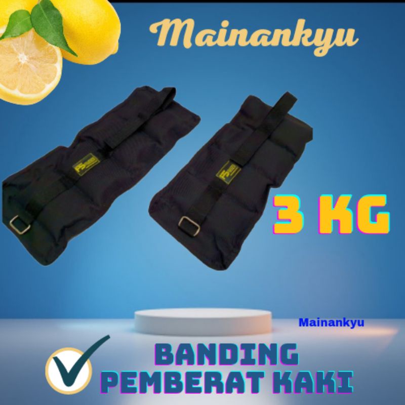 (MAINANKYU) pemberat kaki dan tangan sepasang kanan dan kiri 3 kg