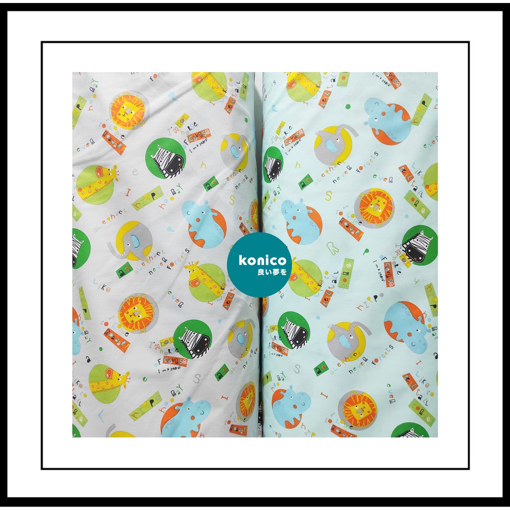 KONICO kain Katun sprei Meteran Motif karakter anak  AMAZON ROAR Tabur Star Esra Grow Catra