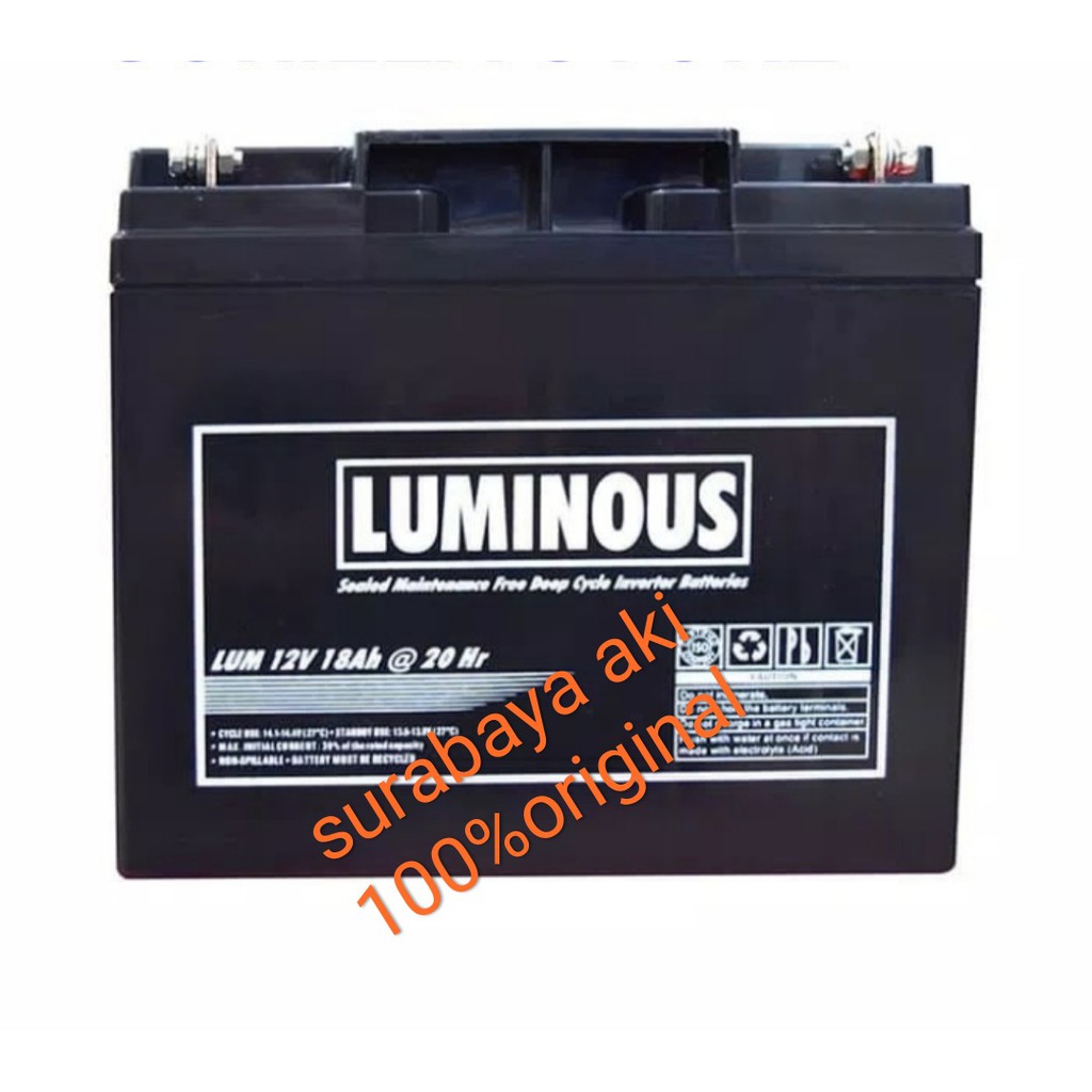 Baterai Aki VRLA AGM LUMINOUS 12V 18AH