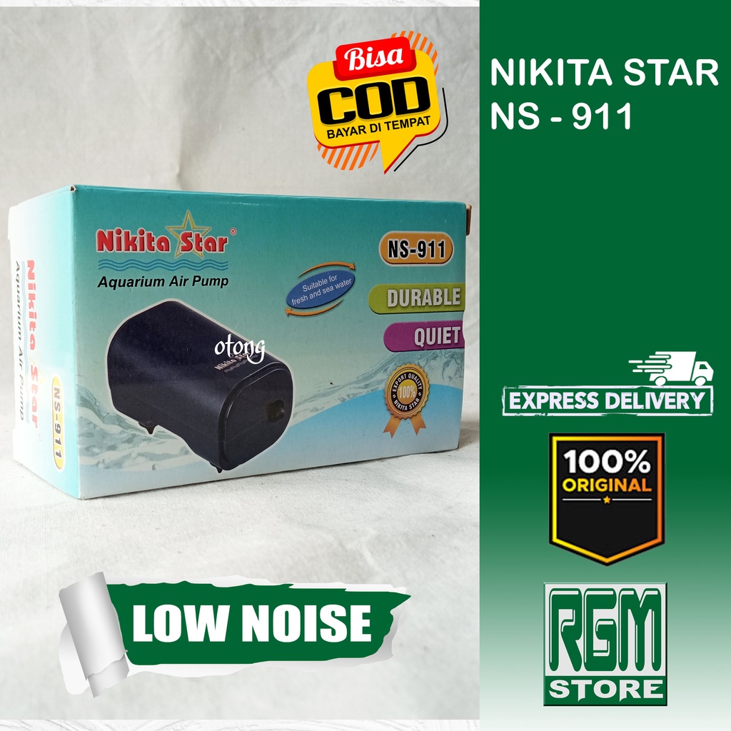 NIKITA STAR NS 911 NS911 mesin aerator pompa udara air pump silent aquarium