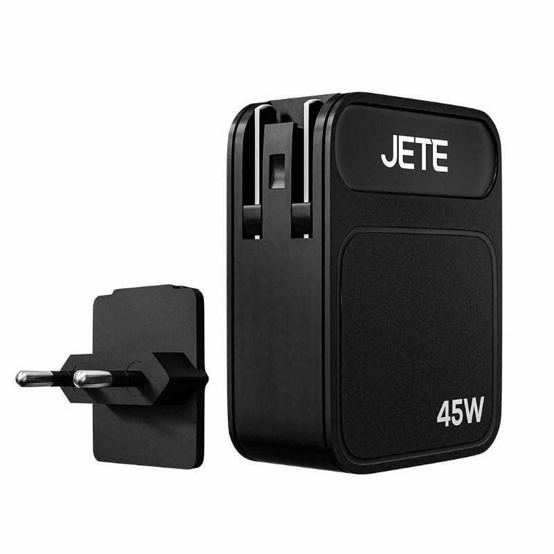 TRAVEL CHARGER E3 45W BLACK - ORIGINAL JETE