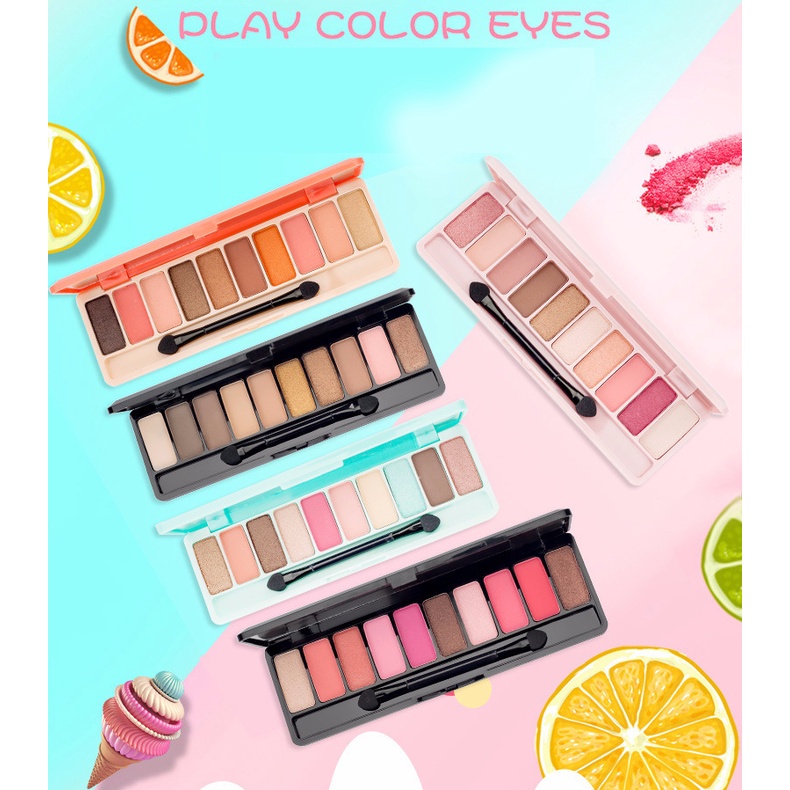 PROMO MURAH - LAMEILA 3596 10 COLOUR EYESHADOW PLAY COLOR - Eye Shadow Palette 10 Warna