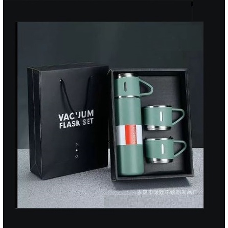 TERLARIS !!! Botol Minum Termos 500ml Vacuum Cup Stainless TERBARU GIFT SET Termos sultan panas dingin tahan lama murah COD