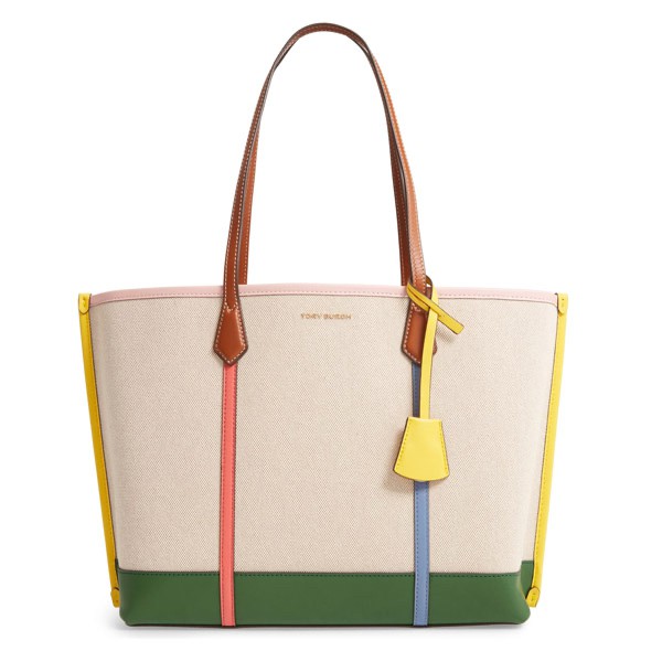 TAS WANITA BRANDED / TB PERRY CANVAS TRIPLE COMPARTMENT TOTE