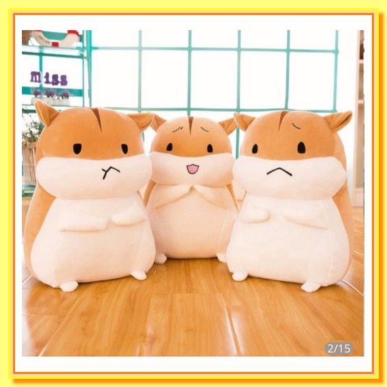 Bt21 Jumbo Lying Baby Cushion Big Official Boneka Doll Korea Korean Pi Boneka Hamster Coklat / Maia