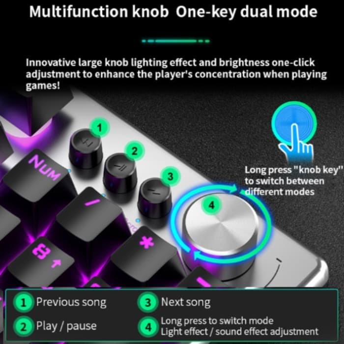 Keyboard Gaming Multimedia Membrane AULA F2028 – RGB Macro Software